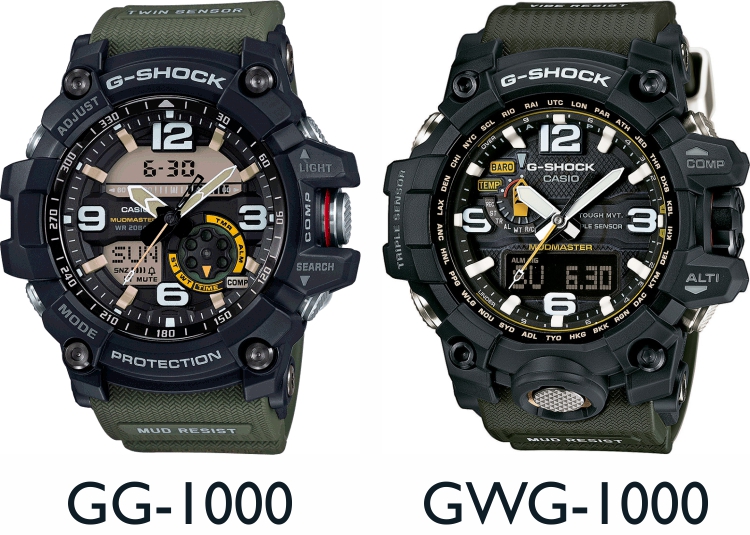 Porovnanie modelov Casio G-Shock GG-1000 a GWG-1000 | Hodinky.sk