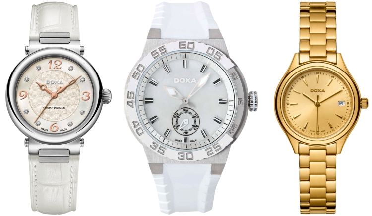 Dámske hodinky DOXA, modely 460.15.053.07, 704.15.011.23, 211.35.301.11