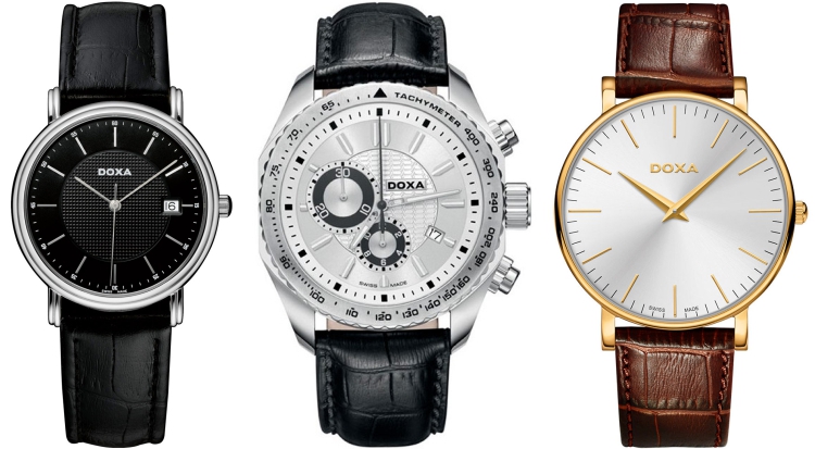 Pánske hodinky DOXA, modely 221.10.101.01, 154.10.021.01 a 173.30.021.02