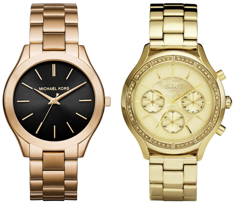 Jednoduchšie a zdobenejšie dámske hodinky Michael Kors a DKNY