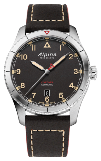 ALPINA STARTIMER PILOT AUTOMATIC BLACK 41 MM - AL-525BBG4S26