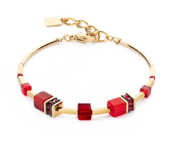 Coeur de Lion GeoCUBE® Iconic Lite Bracelet Red 2800/30-0300