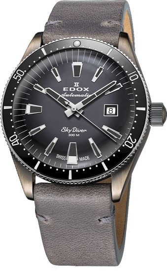 EDOX SKYDIVER DATE AUTOMATIC 80126 3VIN GDN LIMITED EDITION 600PCS
