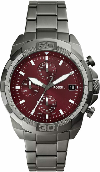 FOSSIL Bronson Chronograph Smoke Stainless Steel Watch FS6017