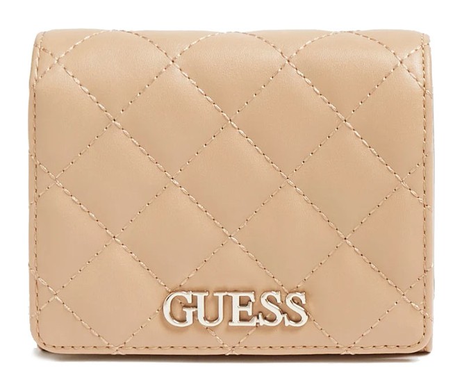 GUESS ILLY QUILTED MINI WALLET SWVG7970430-BEI