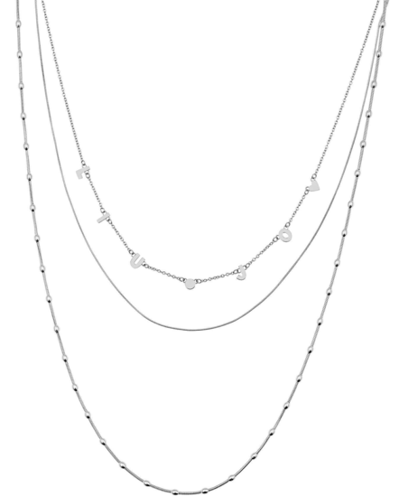 LIU JO Multi-Strand Necklace With Logo LJ1422