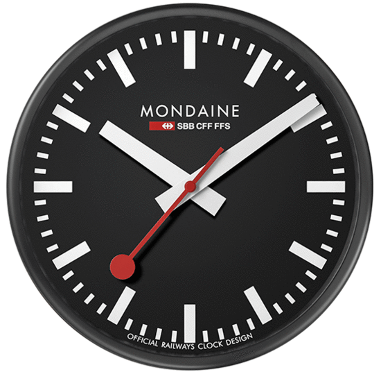 MONDAINE Wall Clock A990.CLOCK.64SBB