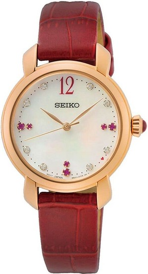 SEIKO QUARTZ SUR502P1 VALENTINES AND MOTHERS DAY SPECIAL EDITION
