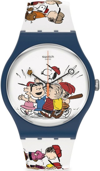 SWATCH PEANUTS FIRST BASE SO29Z107