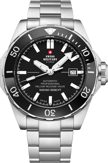 SWISS MILITARY BY CHRONO 1000M AUTOMATIC DIVE WATCH SMA34092.01