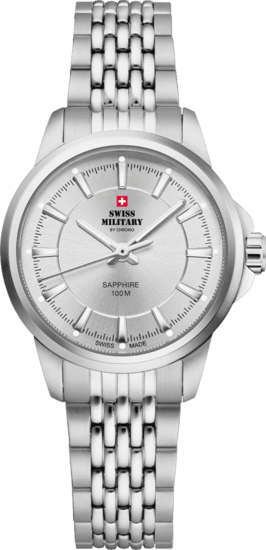 SWISS MILITARY BY CHRONO Classic Steel Watch for Women SM34105.02