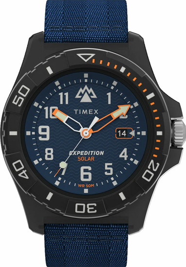 TIMEX Expedition North Freedive Ocean 46mm Recycled Fabric Strap Watch TW2V40300