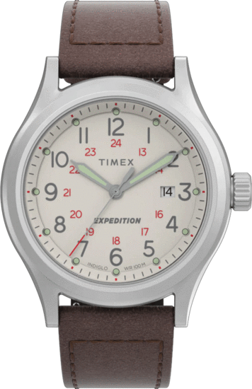 TIMEX Expedition North Sierra 41mm Leather Strap Watch TW2V07300