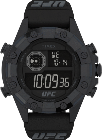 TIMEX UFC Kick 49mm Black Resin Strap Watch TW2V87000