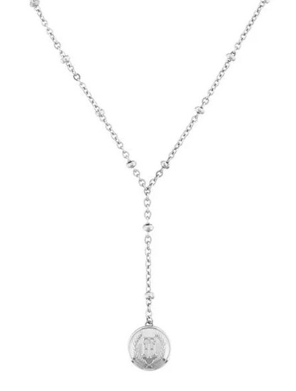 TOMMY HILFIGER SILVER-TONE DROP BEAD NECKLACE 2780375