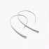 Fossil Stainless Steel Bevel Hoop Earrings JF01702040