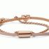 FOSSIL  Duo Heart Rose Gold-Tone Stainless Steel Bracelet JF03170791