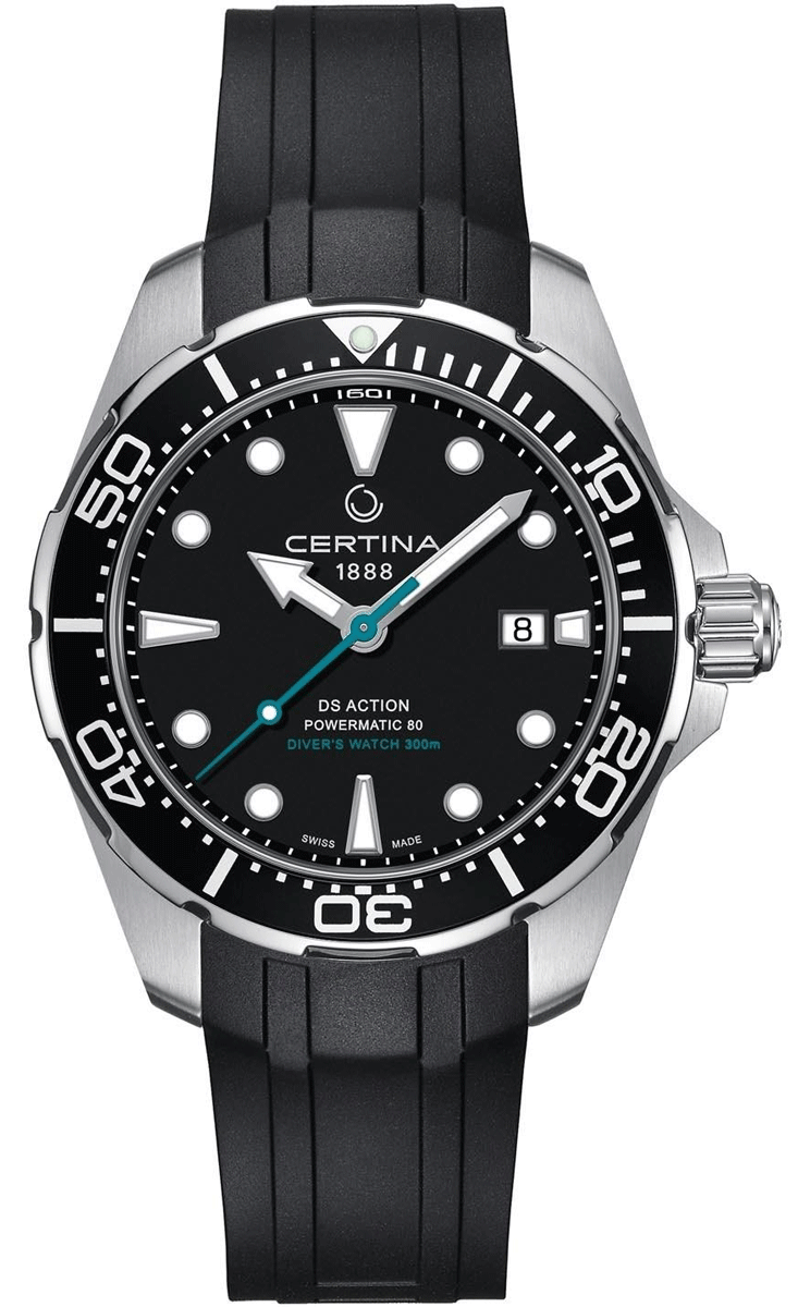 Pánske potápačské hodinky CERTINA DS ACTION DIVER POWERMATIC 80 C032.407.17.051.60