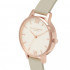 Olivia Burton White Glitter Dial, Thin Case Grey & Rose Gold Watch OB16GD89