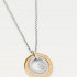 TOMMY HILFIGER TWO-TONE GOLD-PLATED LOOP NECKLACE 2780538