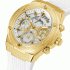 GUESS ECO-FRIENDLY WHITE AND GOLD BIO-BASED WATCH GW0409L2