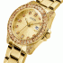 GUESS GOLD TONE CASE GOLD TONE STAINLESS STEEL WATCH GW0475L1