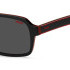 HUGO BOSS TWO-TONE SUNGLASSES IN BLACK AND RED ACETATE HG1241/S OIT/IR