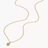 Fossil Heritage Crest Gold-Tone Stainless Steel Chain Necklace JF04530710