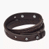Fossil Brown Double-Wrap Leather Bracelet JF87354040