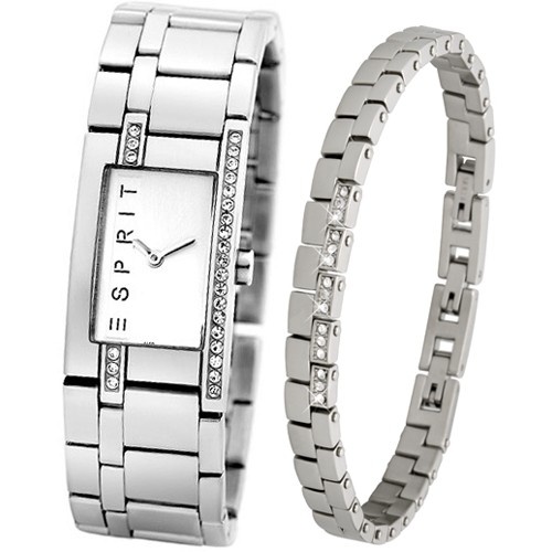 Set hodiniek a náramku Esprit Silver Houston Set ESSE11002.A