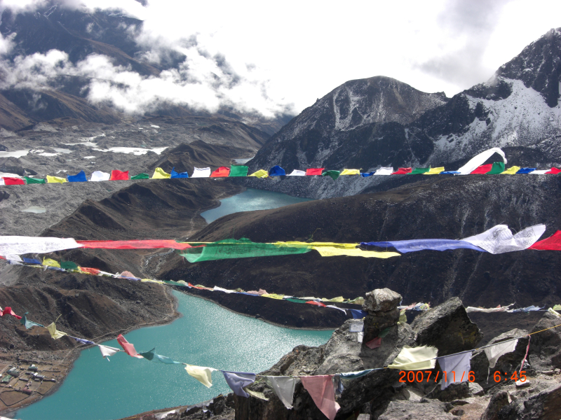 Gokyo Lakes v Nepále, miesto otestovania ľudských možností