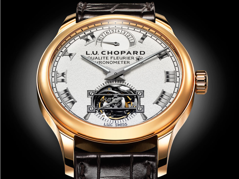 Ciferník hodiniek Chopard L.U.C Triple Certification Tourbillon