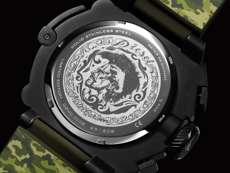 Viečko pánskych hodiniek Diesel Mr. Cartoon Limited Edition DZMC00012