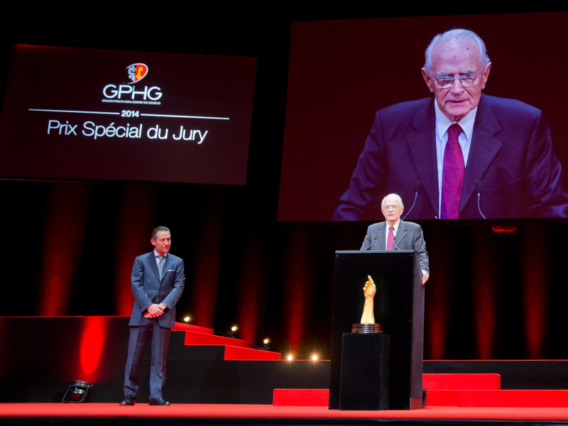 GPHG 2014 - Walter Lange pri preberaní Špeciálnej ceny poroty