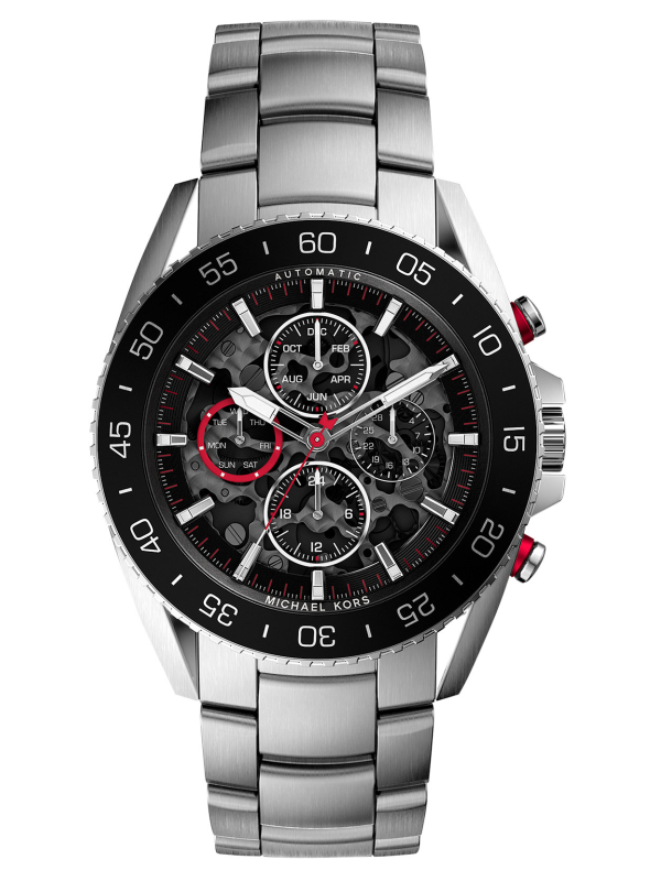 Fossil bude vyrábať fashion hodinky Michael Kors do roku 2024 | model Michael Kors JetMaster Automatic Black MK 9012