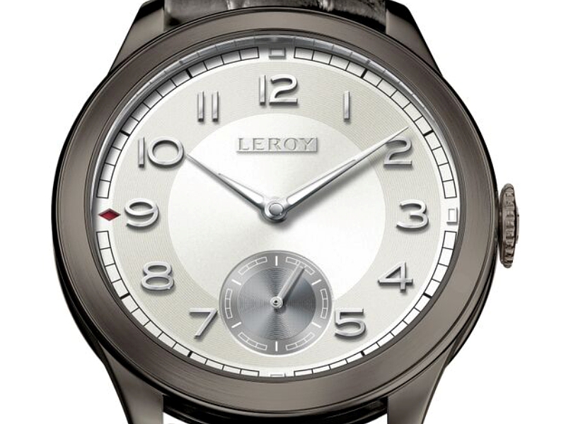 Leroy Chronomètre Observatoire Aluminium Only Watch 2015, detail ciferníka