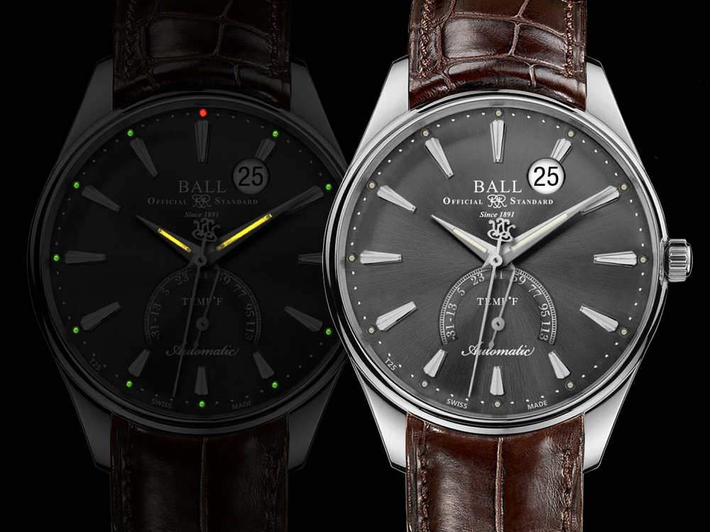 Ball Trainmaster Kelvin - hodinky s bimetalovým teplomerom, teraz aj v oceli