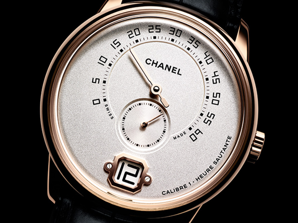 Chanel Monsieur, ciferník hodiniek