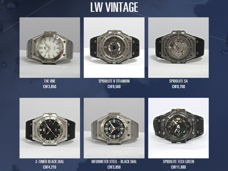 LW Vintage, momentálna ponuka hodiniek na predaj