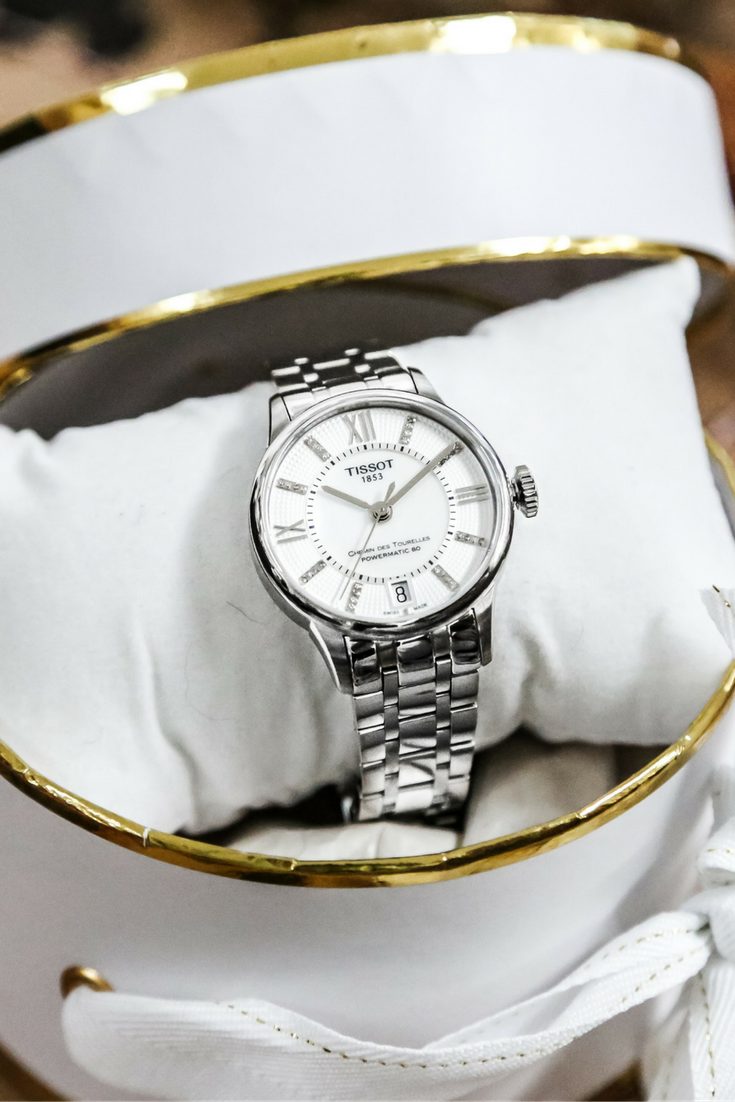 Dámske diamantové hodinky Tissot Chemin des Tourelles T099.207.11.116.00